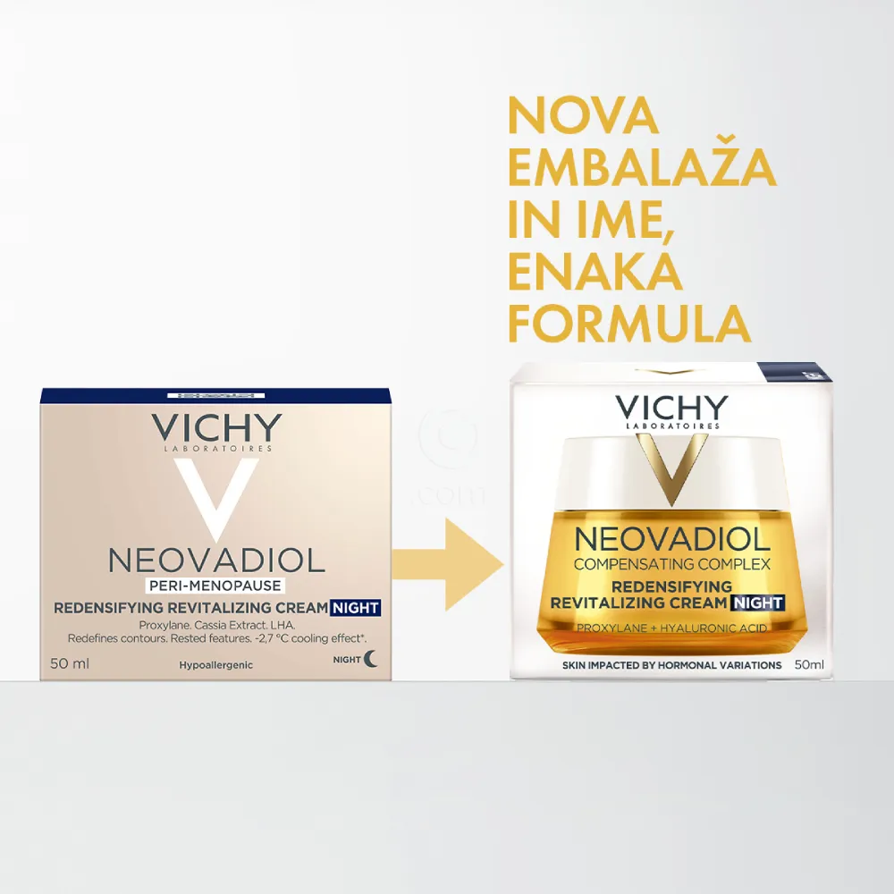 Vichy Neovadiol Compensating Complex, nočna krema z obnovitvenim kompleksom za zapolnitev in poživitev kože (50 ml)